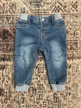 Levi's Kids Light Blue Elastic Waist Denim Joggers